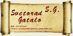 Svetorad Gatalo vizit kartica